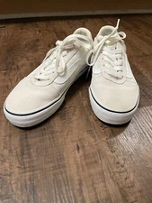 Vans Old Skool Off White Checkered Womens 7.5 (721356)