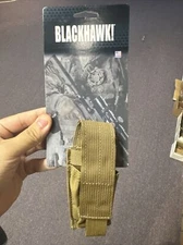 Blackhawk SINGLE PISTOL MAG POUCH - USA MOLLE, COYOTE TAN 39CL06CT
