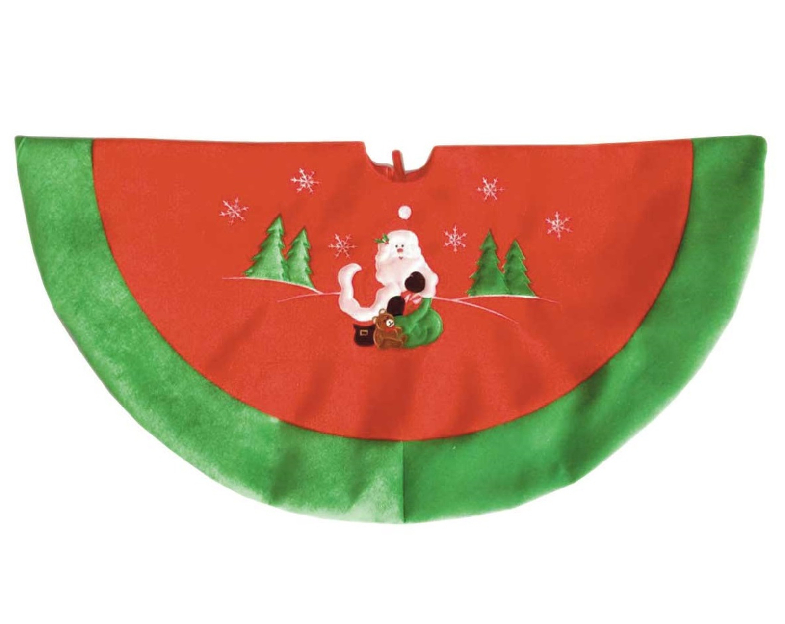 Christmas Tree Skirt Felt Santa Design Base Xmas Festive Decor 100cm Diameter