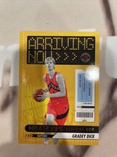 Gradey Dick 2023-24 NBA Hoops Basketball Arriving Now #2 Raptors Rookie RC
