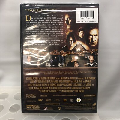 ダダ•ダソ•ダソミアンDVD The Davinci Code DVD New Sealed Tom Hanks Audrey Tautou Dan Brown
