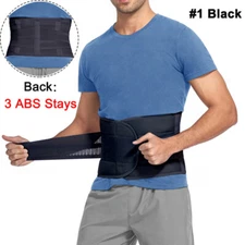 Unisex Lumbar Lower Back Support Belt Brace Waist Wrap Pain Relief Sciatica Work
