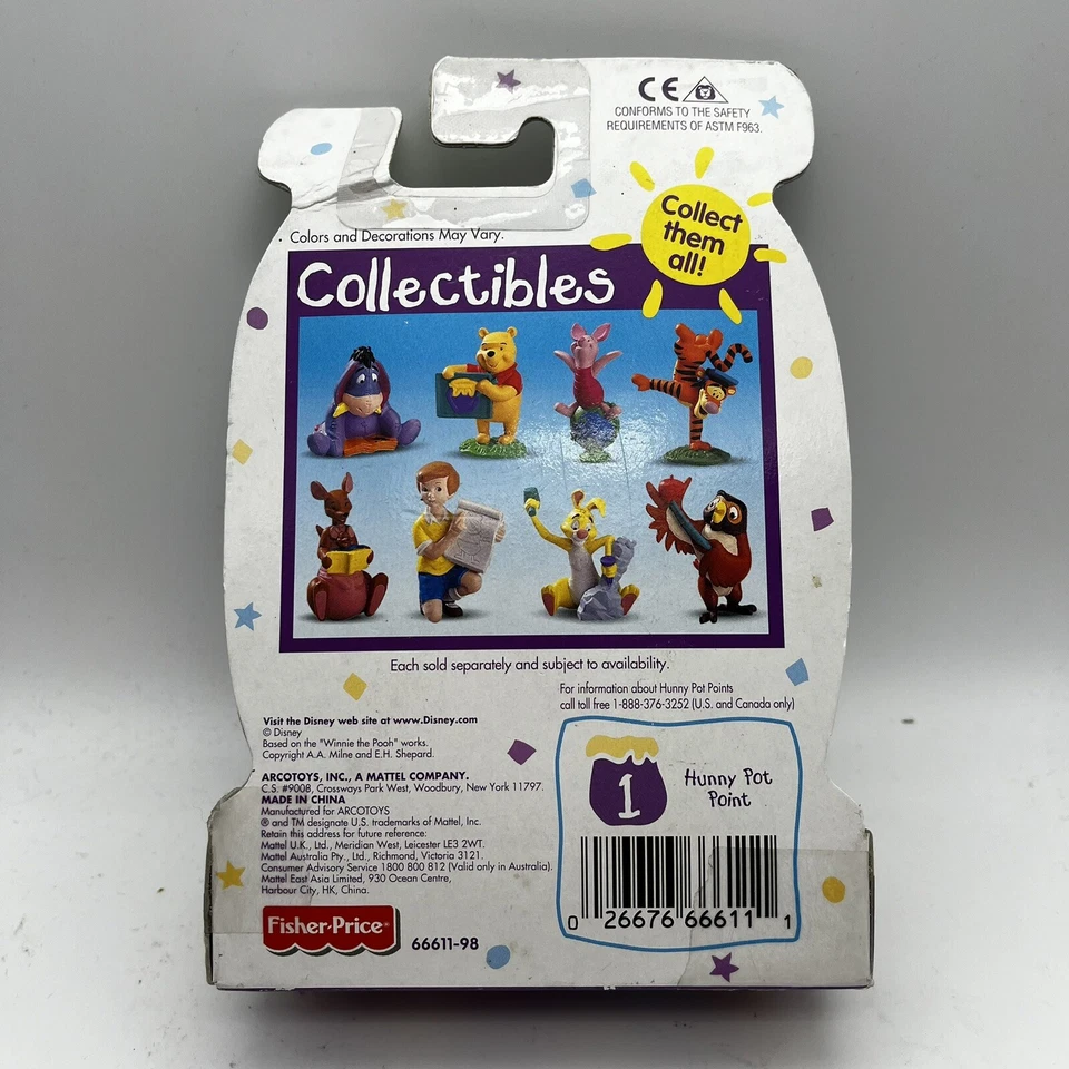 Disney Fisher Price 1999 Eeyore Winnie The Pooh Collectible Figure New - Image 2 of 2
