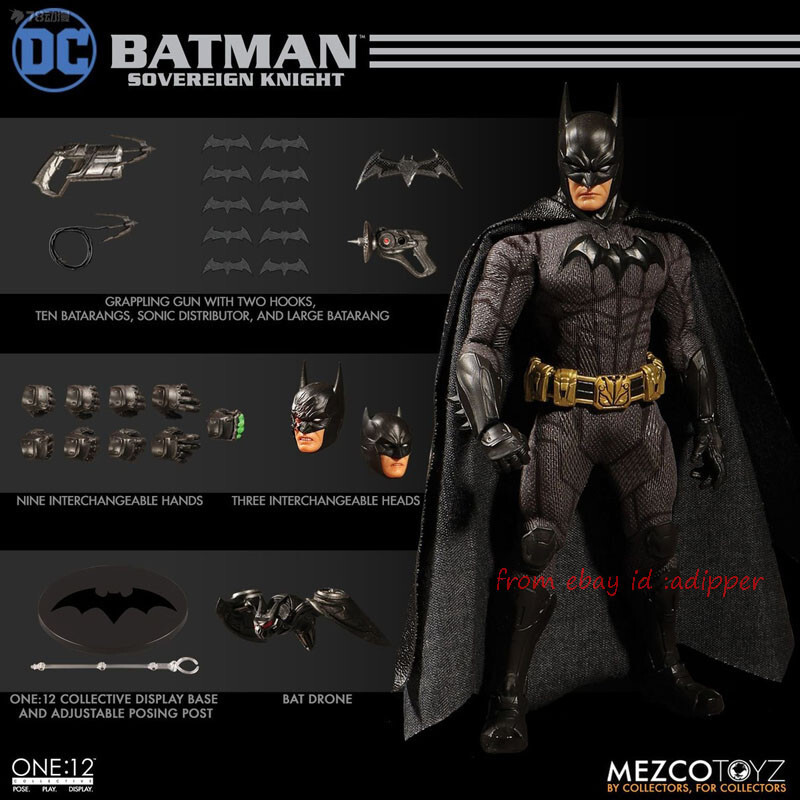 Perfect Mezco Toyz 1/12 Collective Batman Sovereign Knight Action
