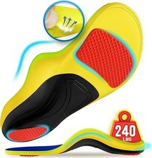 240 lbs Plantar Fasciitis Insoles Men Women, 100 Memory Foam Comfort Heavy D...