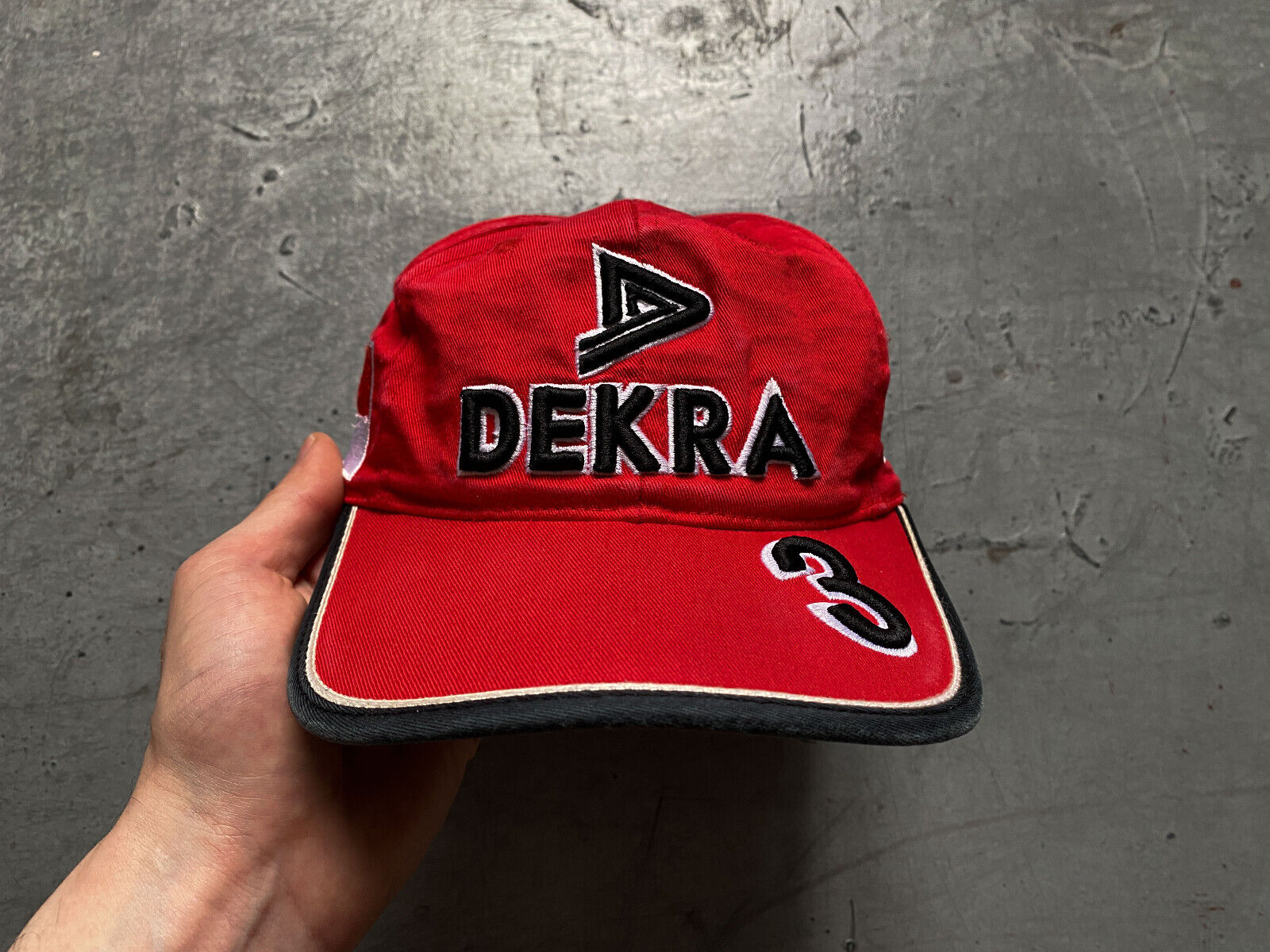 90s Vintage 1998 Ferrari DEKRA Michael Schumacher F1 Formula 1 One Team Hat Cap