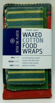 trader joe's waxed cotton food bolsas