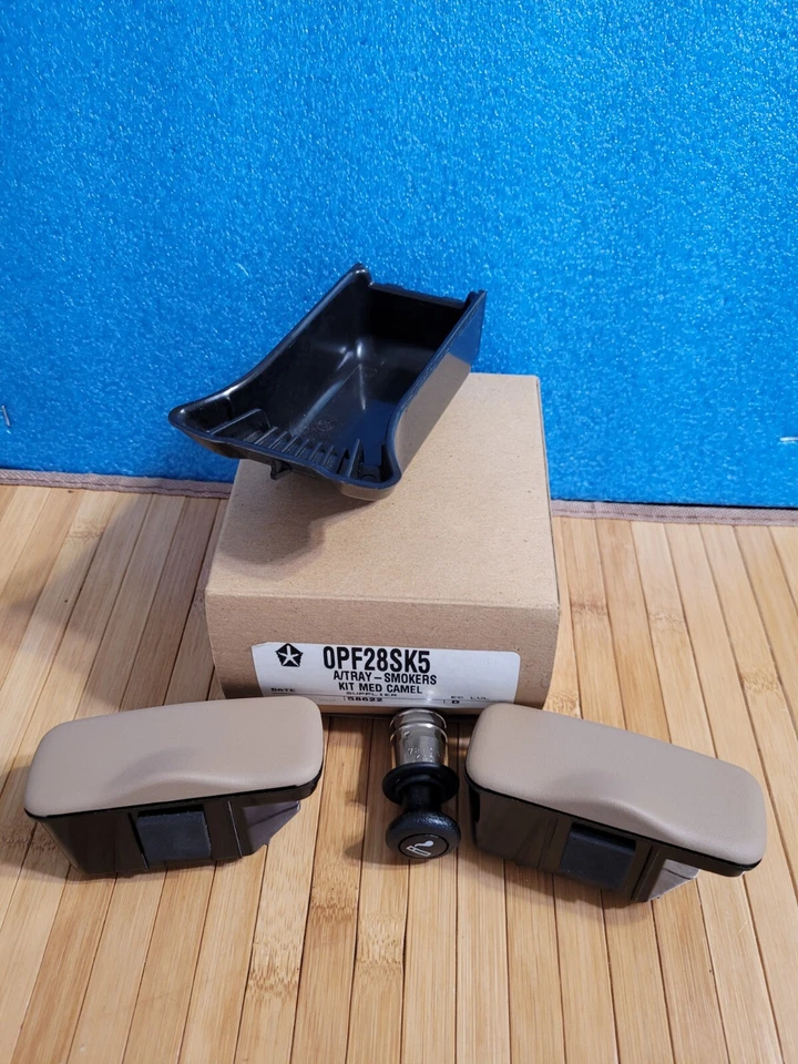 NOS ASH TRAY KIT CUP HOLDER OEM JEEP CHRYSLER DODGE PLYMOUTH MINIVAN VOYAGER.OBO - Image 2 of 4