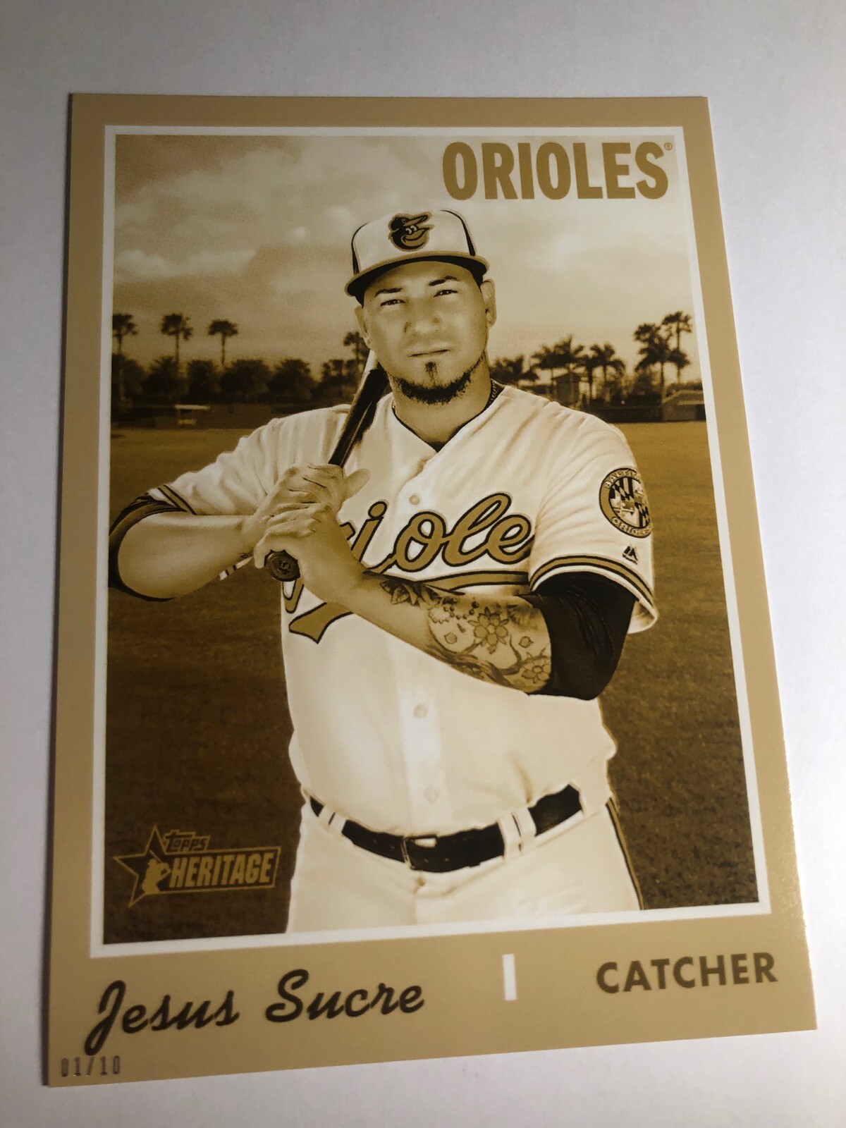 2019 Heritage High Number 5x7 Jumbo Jesus Sucre Orioles 666 01/10