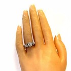 Frank Rubel 14k white gold diamond 1.58ct GIA round SI1 K engagement ring Deco — photo 9