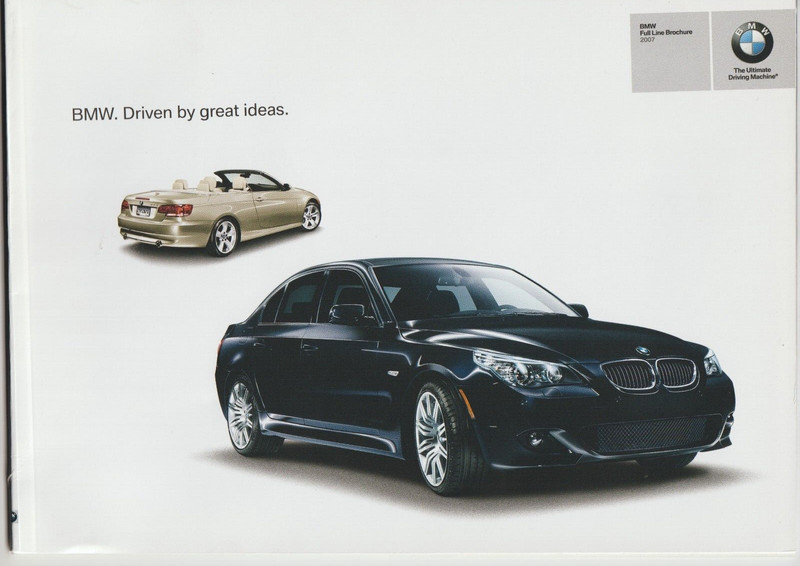 Automobile Brochure BMW 2007 Full LIne
