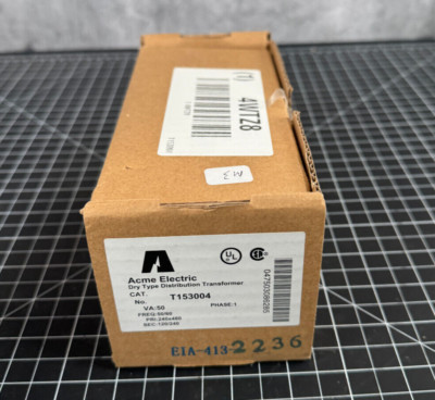 new Acme Electric T153004 Low Voltage Distribution Transformer, 50 Va, Nema 3R,
