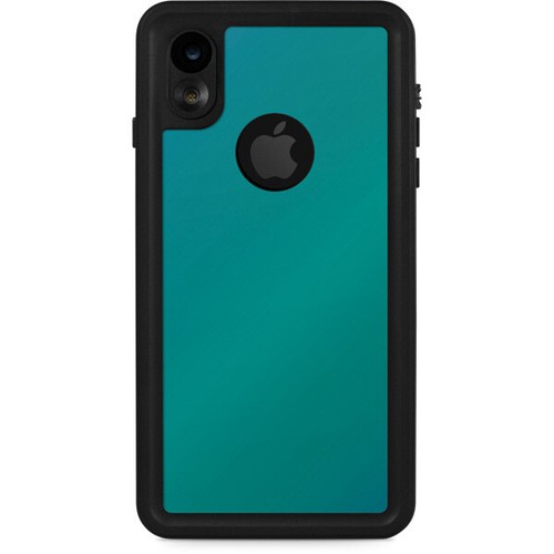 Textures iPhone XR Waterproof Case - Aqua Blue Chameleon
