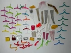 Vintage Barbie Francie Skipper Accessory 1960's Lot Hangers Stockings Purses