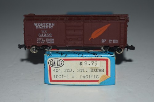 Carro de carga de una sola puerta Con-cor Western Pacific 40' escala N 34259 C51842 | Zustand: Used