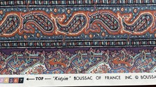 Unique Vintage Boussac of France Paisley Wall...