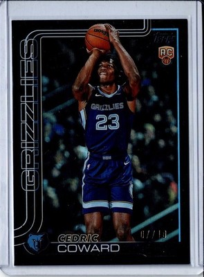 2025-26 Topps Flagship Cedric Coward Black Diamante 7/10
