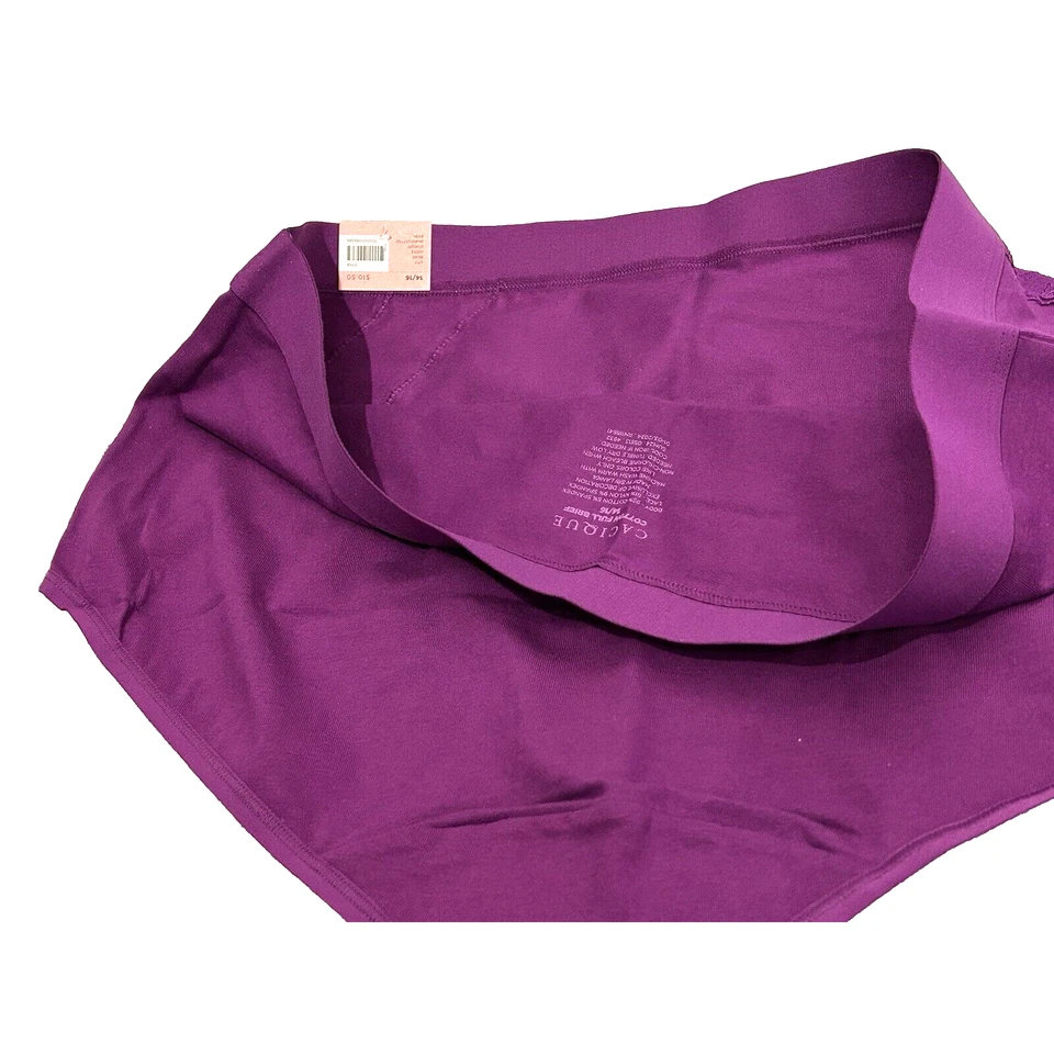 NUEVO CON ETIQUETAS Bragas Calzoncillos Lane Bryant Berenjena Púrpura Elástico Mezcla Algodón Talla XL 14 16 Foto 4 de 4
