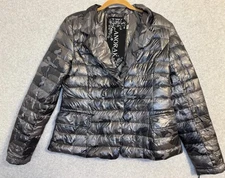 My Anorak Duck Down Blazer Jacket Puffer Woman’s Medium M Camo Black