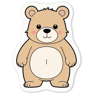 Aufkleber Sticker ''Freundlicher Teddybär'' (DW060073)