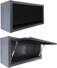 Lockable Steel Wall Cabinet for Garage Tool Storage - Durable  Secure