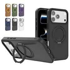 For iPhone 17Pro Max 16 15 14 13 12 11 Case Magnetic Shockproof Ring Stand Cover