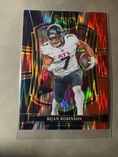 2025 Panini Select - Premier Level Bijan Robinson #148 Black & Red Shock Prizm