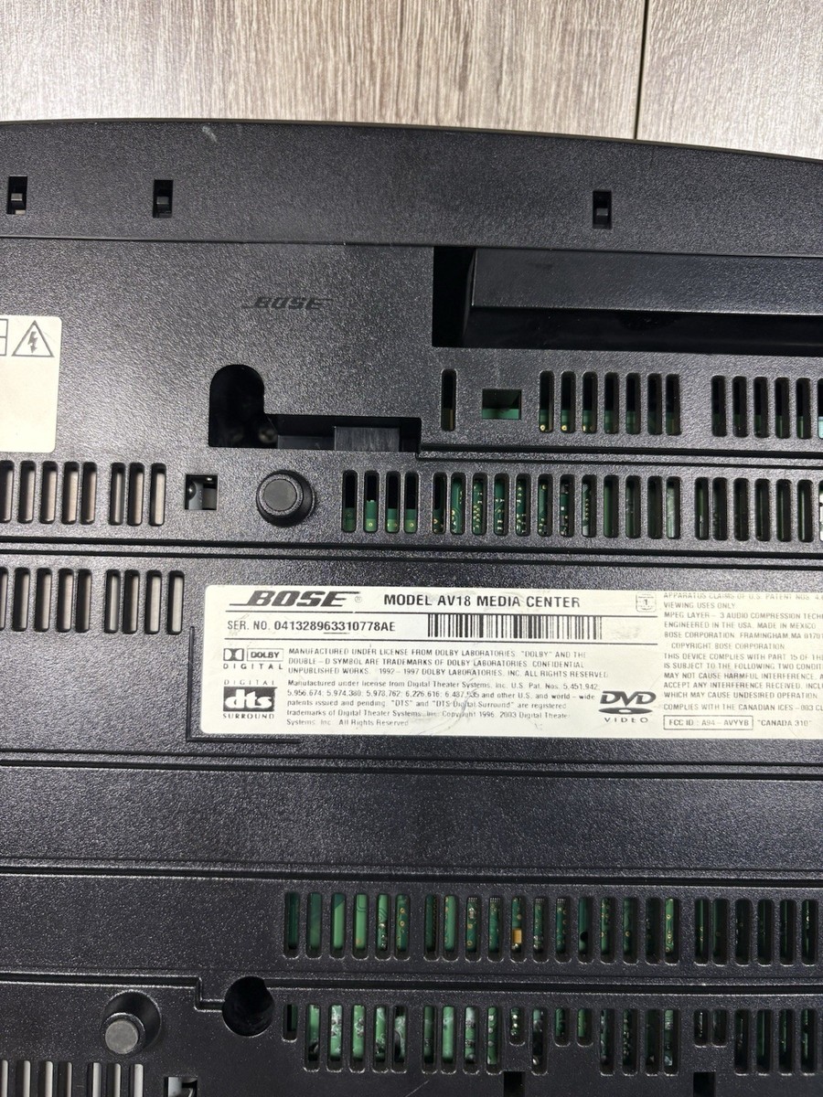 ☆良品 BOSE ボーズ AV18 MEDIA CENTER DVDプレイヤー BOSE Media Center AV18 for Bose Lifestyle® 18 DVD home