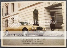 DAIMLER DOUBLE SIX & SOVEREIGN 4 Door Range Car Sales Brochure 1977 #3202/A