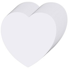 72 Pcs Large Heart Cutout White Paper Heart 6 Inch Heart Shape Die Cut Heart