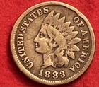 1883 indian head penny JC1009