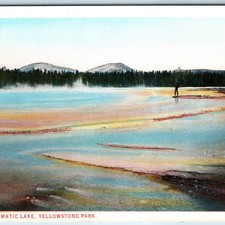 c1910s Yellowstone Park WY Prismatic Lake Geothermal JE Haynes Photo #10095 A226