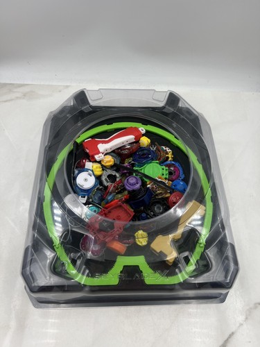 Beyblade X Beystadium w/ Burst Tops Parts Launchers Lot Takara Tomy Hasbro Set