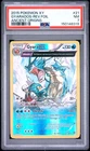 2015 POKEMON XY ANCIENT ORIGINS #21 GYARADOS-REVERSE FOIL PSA 7