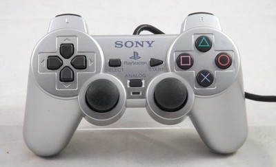 Original Sony PlayStation 2 Controller (Dualshock 2) Silber PS2 (Dualshock 2) Si