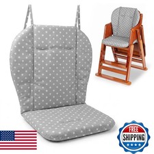 Kocpudu lzj14014 High Chair Cushion Pad - Gray Background Stars Pattern