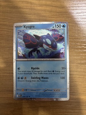 Pokemon Kyogre 34/132 Cosmo Holo Promo English NM