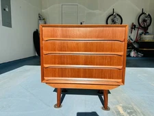 Beautiful Mid Century Danish Modern Teak Highboy Chest of Drawers L@@K