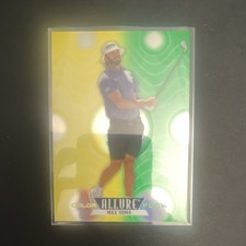 2026 Upper Deck Allure Golf Color Flow CF-10 Max Homa Yellow-Green