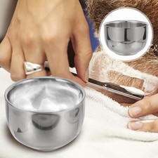 Stainless Steel Shaving Soap Bowl Shaving Cream Bowl Soap Foaming Bowl