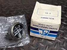 Wisconsin YE 2 Ammeter Original With Logo on Faceplate