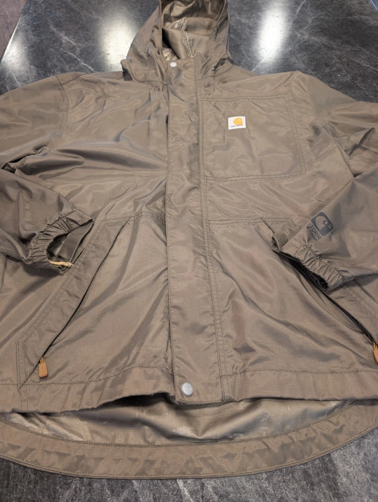 Carhartt Jacket Men Medium Storm Defender Green Hooded 52226
Opens in a new window or tab