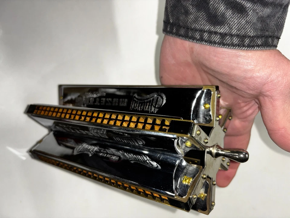 HARMONICA 6 Harmonica 6 Key Harmonica Handheld Wheel Rack Music Instrument - Image 4 of 4