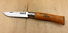 Opinel No. 7 Carbone - Carbon Steel Folding Pocket Knife, Beechwood Handle