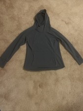 511 Tactical Mujer Donna Gris Pullover Sudadera con Capucha Canguro Bolsillo Elástico Mediano