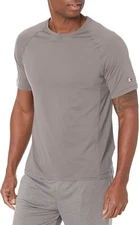 Champion Activewear Mens medium gray double dry mesh workout T shirt Mesh Back