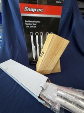 New Snap-on Tools Box Wrench Inspired Stainless Steel 5-pc. Knife Set Ssx18p129 New Snap-on Tools Box Wrench Inspired Stainless Steel 5-pc. Knife Set Ssx18p129