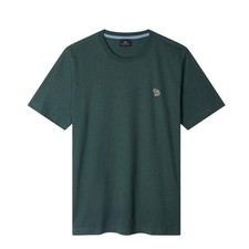 Image of Paul Smith Organic Cotton Zebra Logo T-Shirt Dark Green