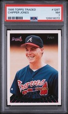 1995 Topps Traded & Rookies - Rookie of the Year Candidate Chipper Jones #128T