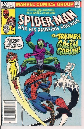 Spider-Man & His Amazing Friends 1 Marvel Comics 1981 1st Firestar News Stand Ed